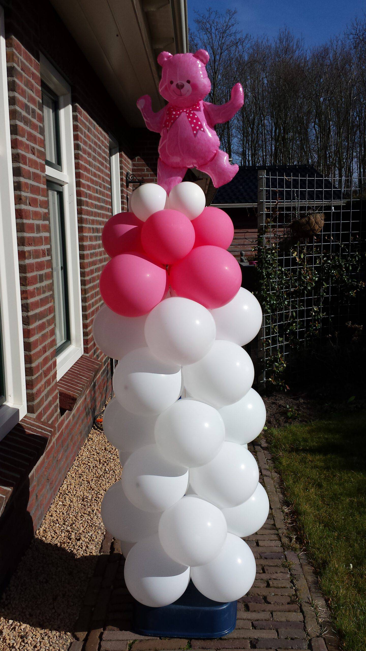 Ballonnen stander geboorte meisje
